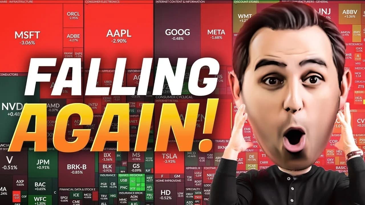 The Stock Market is Falling HARD for a 2nd day (What Broke The Market?) thumbnail
